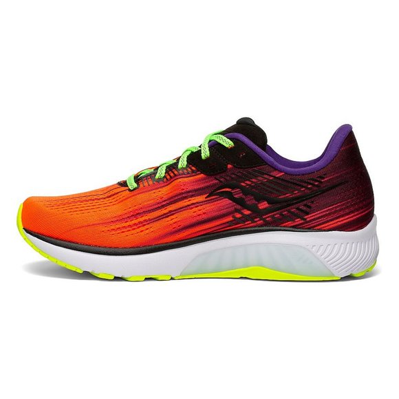 SAUCONY Guide 14 Running Shoe Mens Size 12.5 Neon Orange Green Black S20654-66